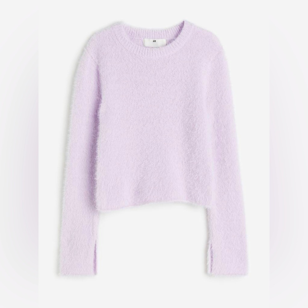 H&M purple knit sweater NWT
